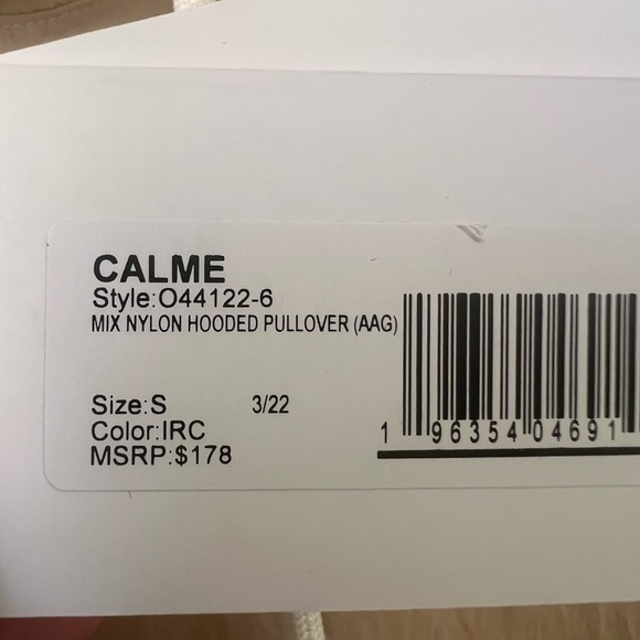 NWT Johnny Was Calme Mix Nylon hooded pullover size S - Picture 7 of 10